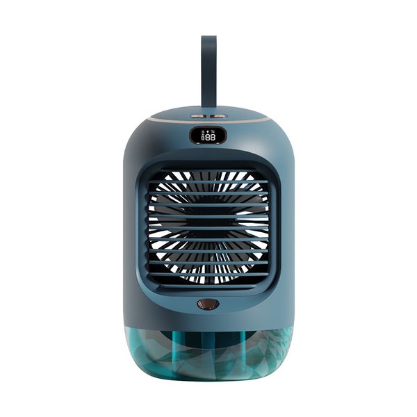 Ventilador frio mini refrigerador casa portátil umidificação spray elétrico velocidade do vento dormitório doméstico longa gota fonte de água resfriamento