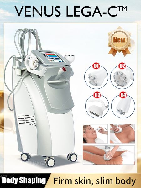 4D Profissional Multi-função RF Corpo Slim-ming Máquina de vácuo Firmeza da pele, Fade Estrias Queima de gordura Contorno corporal Radiofrequência Aperto da pele