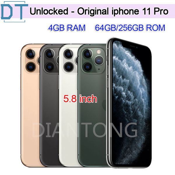 Telefono cellulare Apple IPhone 11 pro SIM singola sbloccato originale al 100% 4 GB di RAM 64 GB 256 GB ROM 6.1 