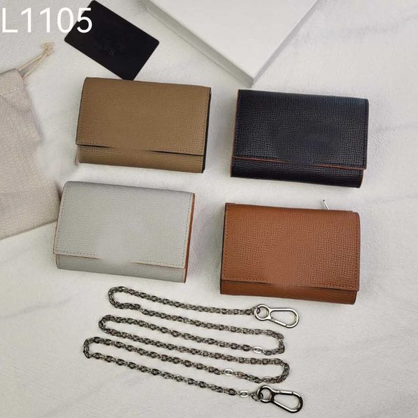 4 colori mini catena argento portafoglio carta di credito portamonete tracolla pochette moda borse singole a tracolla con sacchetti per la polvere 230419