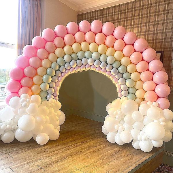 Autres fournitures de fête d'événement Bohemian Rainbow Balloon Garland Arch Kit Macaron Ballon Décorations de fête d'anniversaire de mariage Enfants Baptême Fille Baby Shower Globos 230923