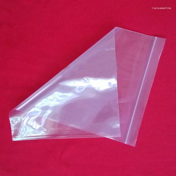 Takı Torbaları 100 PCS 13 19cm Beyaz Kemik PE Şeffaf Ziplock Plastik Poşetler Hediyeler İçin Temiz Seyahat Paketleme Çantası