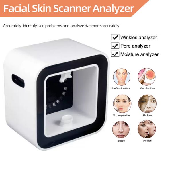 Lâmpadas fluorescentes portáteis luz uv máquina de análise de pele scanne diagnóstico para condição tratamento facial uso doméstico 377