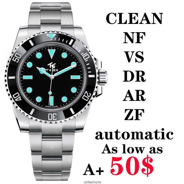 Rolaxs Altri orologi CLEAN Orologio sportivo da uomo in ceramica di lusso Multimovimento 2813 8215 ETA 2836 3135 3235 Orologio subacqueo meccanico automatico con zaffiro impermeabile Lum HBE6