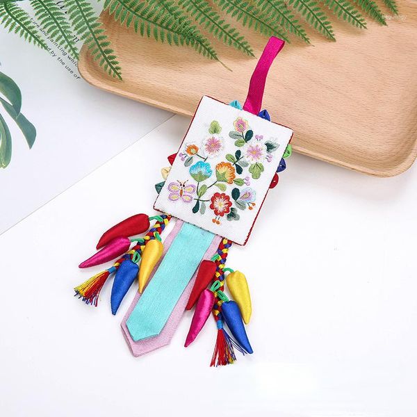 Ethnische Kleidung, traditioneller Hanbok-Anhänger, handbestickter Schmuck, Folklore-Geschenke, Accessoires, Korea-Geschenk