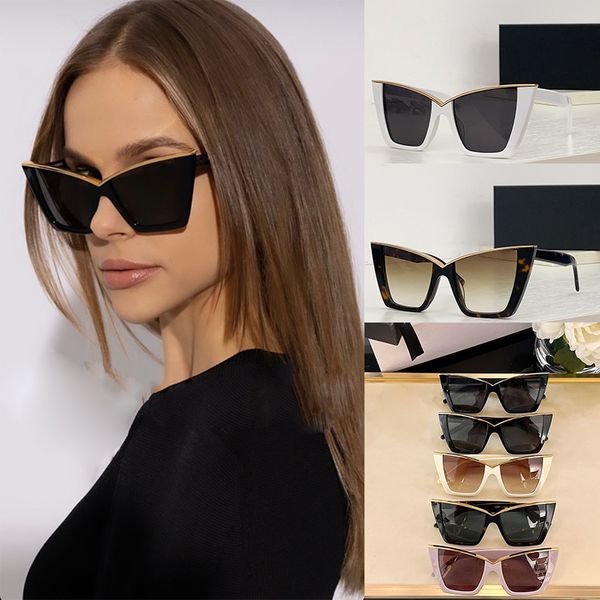 2023 Neue Sonnenbrillenbox SL570 Brille Metall Logo Designer Herren- und Damen-Sonnenbrille im gleichen Stil Hohe Qualität mit Box UV400-Schutz