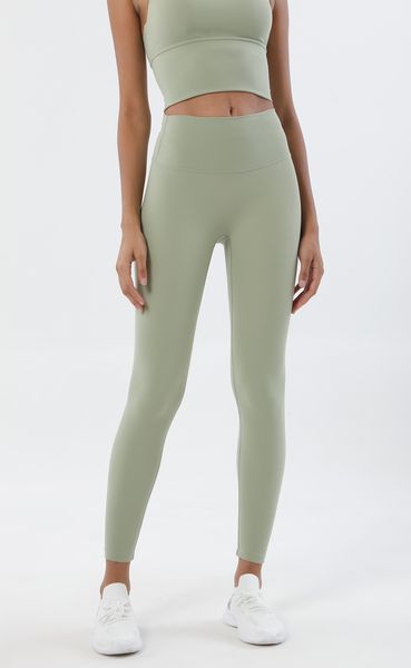 Luwomen-752 Sıcak Satış Kadın Yoga Pantolon Dış Giyim Yüksek Bel Sıkı Düz ​​Renk Fitness Pantolon Hızlı kuruyan Spor Pantolon