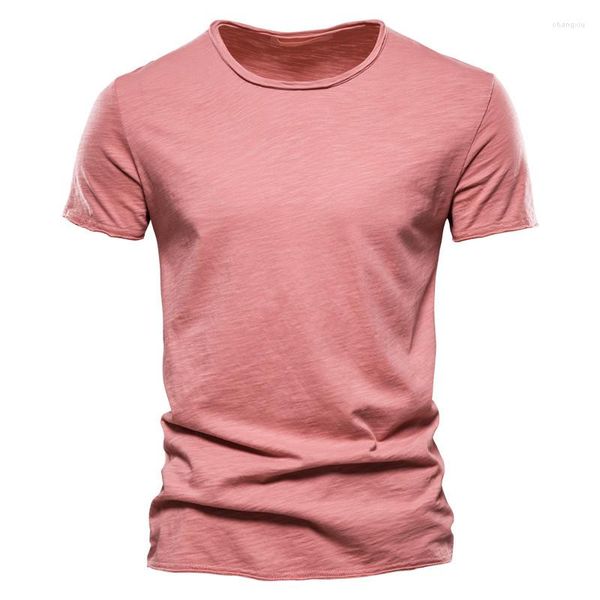 T-shirts pour hommes coton hommes T-shirt col en v Design de mode Slim Fit T-shirts hommes hauts T-shirts à manches courtes chemise pour