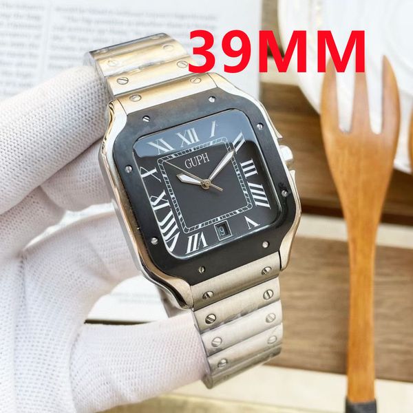 Relógio masculino melhor relógio de casal designer relógio azul ray 317l aço inoxidável relógio mecânico safira escala montre de luxo