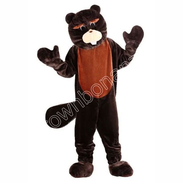 Castor mascote trajes halloween personagem dos desenhos animados roupa terno natal festa ao ar livre roupa unisex roupas de publicidade promocional