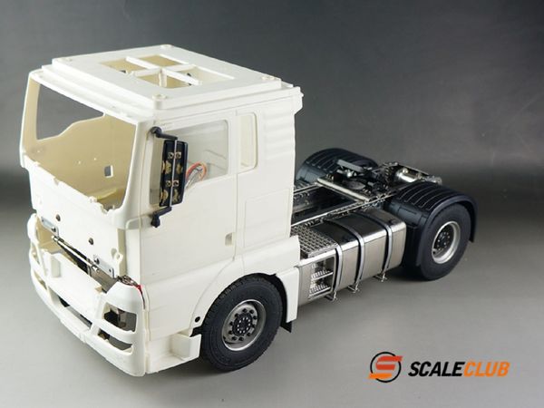 Модель Scaleclub 1/14-для Tamiya Man, цельнометаллическое шасси 4x4 4x2 для Lesu Scania Actros Volvo, автомобильные детали, радиоуправляемый грузовик с прицепом