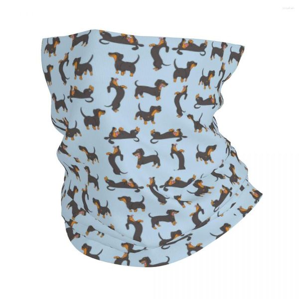 Lenços bonito dos desenhos animados cão dachshund bandana pescoço capa impresso balaclavas máscara cachecol quente headwear pesca unisex adulto inverno