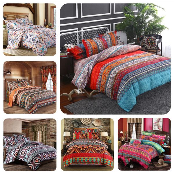 Set di biancheria da letto Yi chu xin 3d Bohemian Set di biancheria da letto queen size boho Set copripiumino Federe 2/3 pezzi set letto 230923