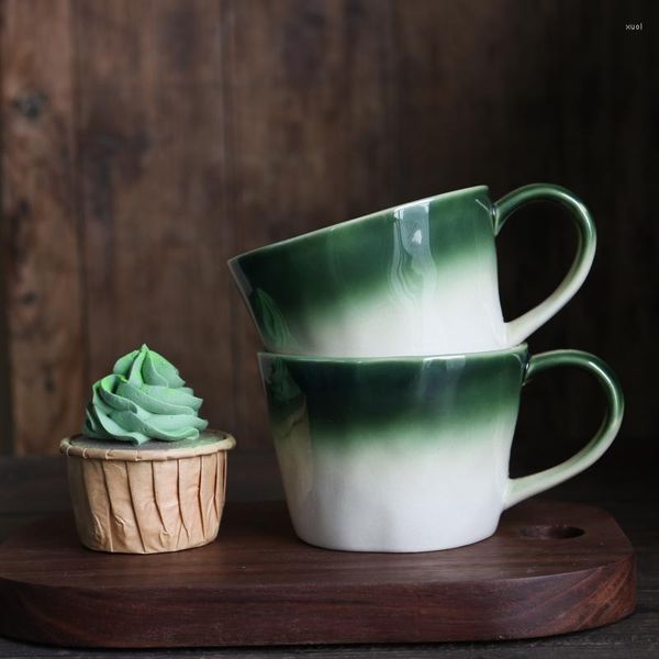 Tazze Tazza da tè/tazza da caffè/tazza da tè verde sfumato retrò in ceramica