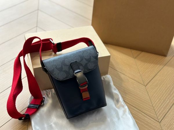 Borsa per cellulare da uomo di design borsa per patatine fritte da ragazzo borsa a tracolla da donna di lusso e di alta qualità borsa a tracolla in tessuto morbido leathe da uomo tasca portafoglio zero