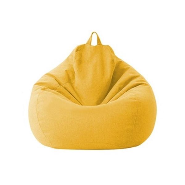 Lazy BeanBag Sofabezug, Stuhlbezug ohne Füllstoff, Leinenstoff, Liegesitz, Sitzsack, Asiento, Couch, Tatami, Wohnzimmermöbel, L292D