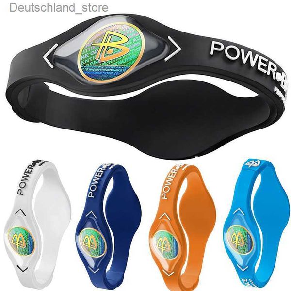 Charme Pulseiras Energia Energia Holograma Pulseira para Homens Esporte Pulseiras Equilíbrio Ion Terapia Magnética Mulheres Sile Band Q230925