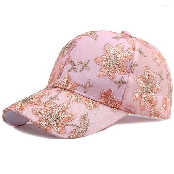 Бейсбольные кепки HT4174, кружевная бейсболка с цветочным принтом, женская весенне-летняя солнцезащитная женская модная хип-шляпа, женская 6 панелей Snapback