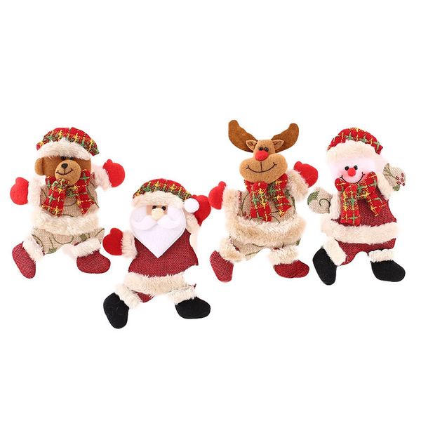 Noel Ağacı Aksesuarlar Kolyeler Noel Dolls Noel dekorasyonlar dans bezi figürinleri küçük asılı kolye hediyeler