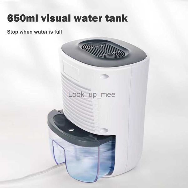 Luftentfeuchter Mini-Luftentfeuchter mit Basis-Luftfilter-Surround-Entfeuchtungstrockner mit visuellem Wassertank mit großem Fassungsvermögen, wiederaufladbarer TrocknerYQ230925