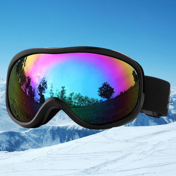 Уличные очки Унисекс Солнцезащитные очки для снега Двухслойные защитные очки Противотуманные ветрозащитные УФ-защита для мужчин и женщин Катание на снегоходах 230925