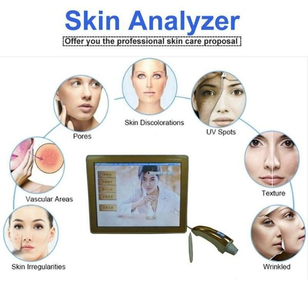 Magic Mirror Gesichtshautanalysator Hautdiagnosesystem Gesichtsanalysator Präzisionsanalysescanner Echtzeitvorschau Gesichtsanalysegerät