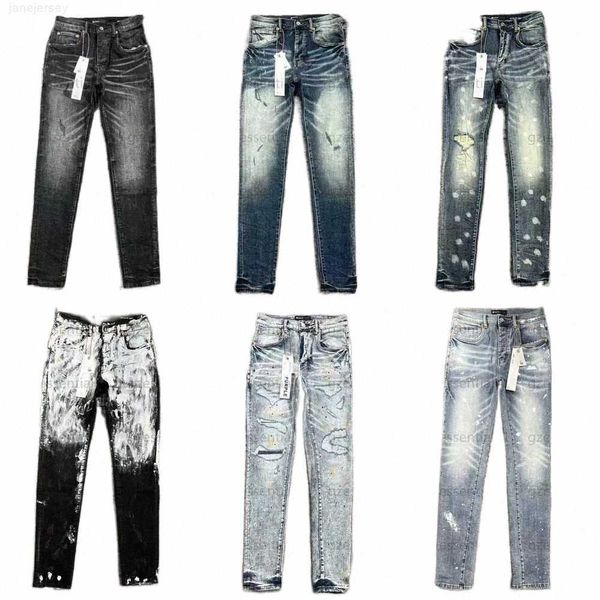 Herren-Jeans, Denim-Hose, Herren-Designer-Jeans, schwarze Hose, hochwertige Qualität, gerades Design, Retro-Streetwear, lässige Jogginghose, Designer-Lila-Jogginghose, p D2