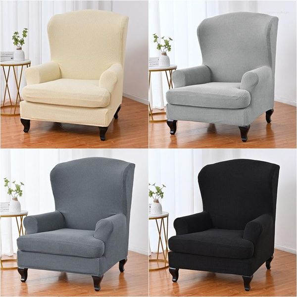 Чехлы на стулья, флисовый чехол на спинку, эластичный спандекс, высокий наклон, кресло, нескользящие чехлы для дивана с подушкой сиденья