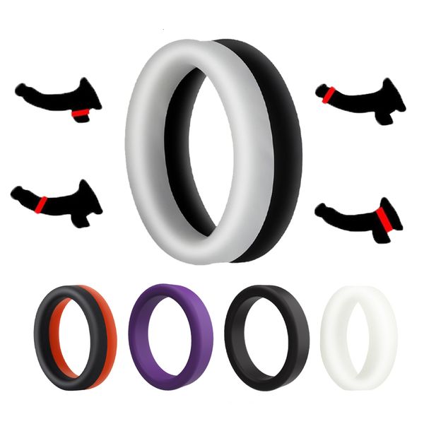 Cockrings masculino galo anel pênis atraso ejaculação escrotal ligação bola maca anillos para hombre silicone cockring sexo brinquedo para homens 230925