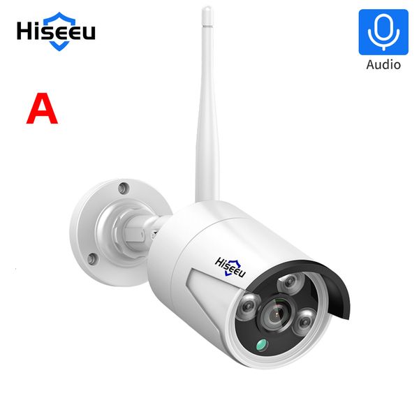 Telecamere IP Hiseeu Telecamera wireless da 5 MP Obiettivo da 3,6 mm WiFi di sicurezza impermeabile per kit di sistemi CCTV Pro APP View 230922