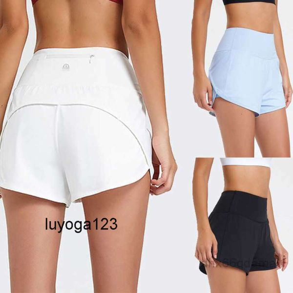 lulu Shorts yoga-outfitsets Dames Sport Hotty Hot Casual Fitness Yoga-legging Dames Meisje Workout Gym-ondergoed Hardlopen met ritszak op de rug CHORH