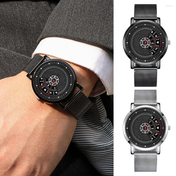 Orologi da polso da uomo Orologio alla moda Accessorio per occasioni speciali Giradischi alla moda da uomo Creativo Confortevole Regalo accurato per lo stile