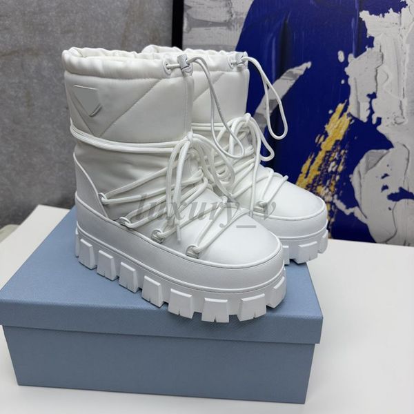 Botas de esqui de nylon gabardine apres preto 1u007n cordão superior removível acolchoado forro de pilha botas de metal esmaltado bota com sola de borracha