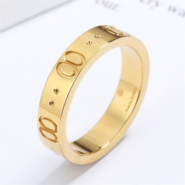 Doppelte Buchstaben Designer Ring für Frauen Männer Modedesigner Paar Ring Silber Gold Roségold Luxurys Jewerly Hohe Qualität Lover242r