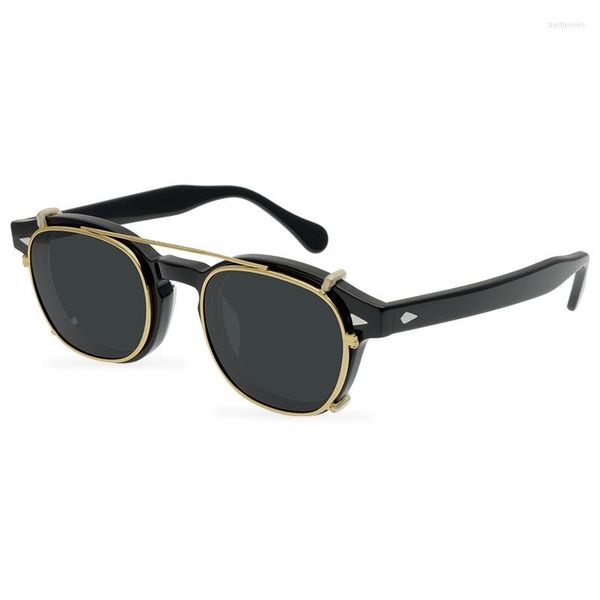 Sonnenbrille Retro Clip-on Punk Artsy Unisex Nieten Trend Herren Designer Vintage Brille Damen