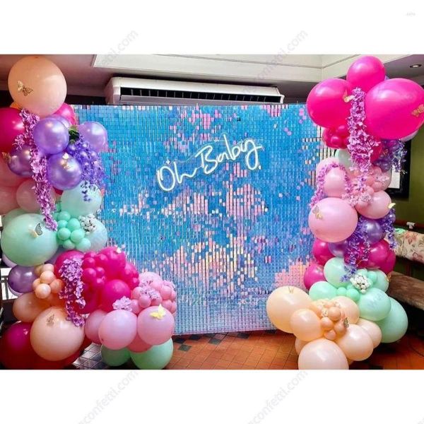 Decoração de festa shimmer painel lantejoulas parede pano de fundo rosa luz fundo cortina decoração de casamento pobooth aniversário drape evento preto