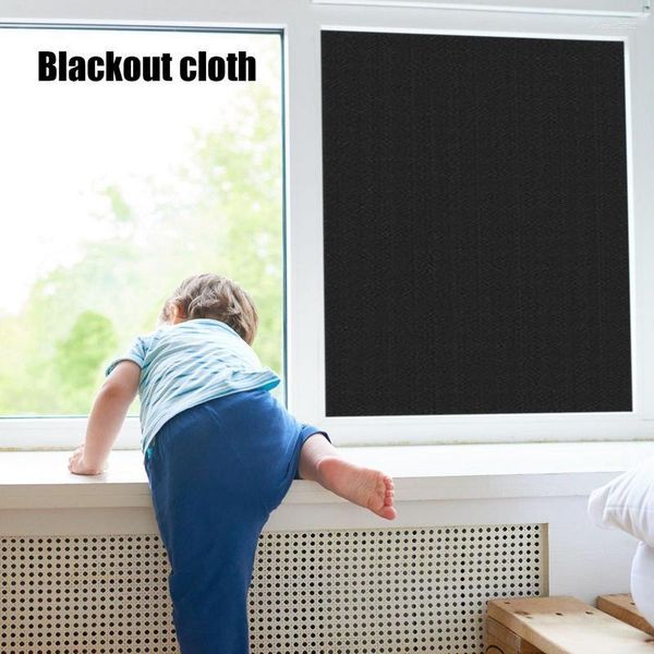 Cortina black out tons diy cuttable blackout sem broca persianas de janela uv bloqueando cortinas para o quarto janelas viagem para casa