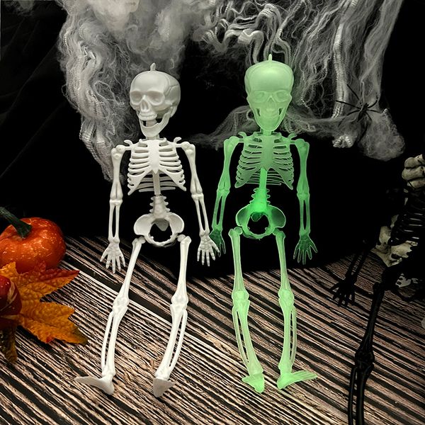 Outros suprimentos de festa de evento 30cm esqueleto de plástico halloween prop vida humana corpo anatomia modelo grave jardas caçadas casa adereços decoração 230923