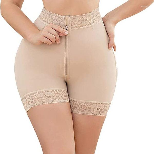 Intimo modellante da donna Donna Taglia grande a vita media Stringere la pancia in pizzo Sollevare i fianchi Glutei Mutande modellanti antirollio Tessuto alto elastico Breek