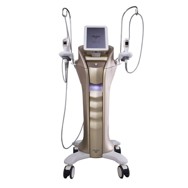 La più recente macchina Hifu 2 in 1 7D Micro ultrasuoni focalizzati RF 4 maniglie rassodamento della pelle lifting del viso macchina di bellezza per la cura della pelle antietà