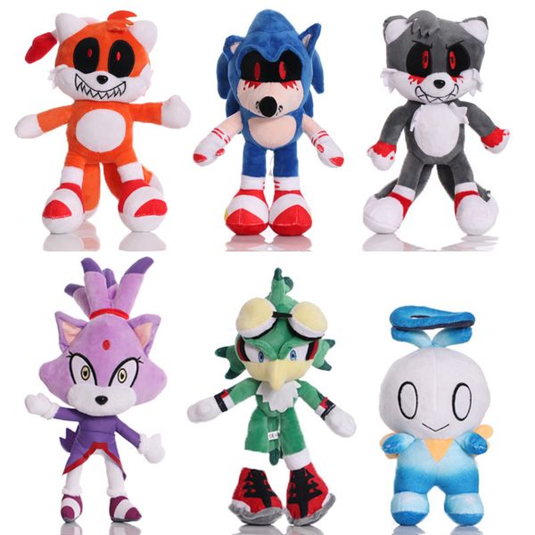 Boneca Sonic dos desenhos animados Anime Sonic Plush Toy Hedgehog Doll