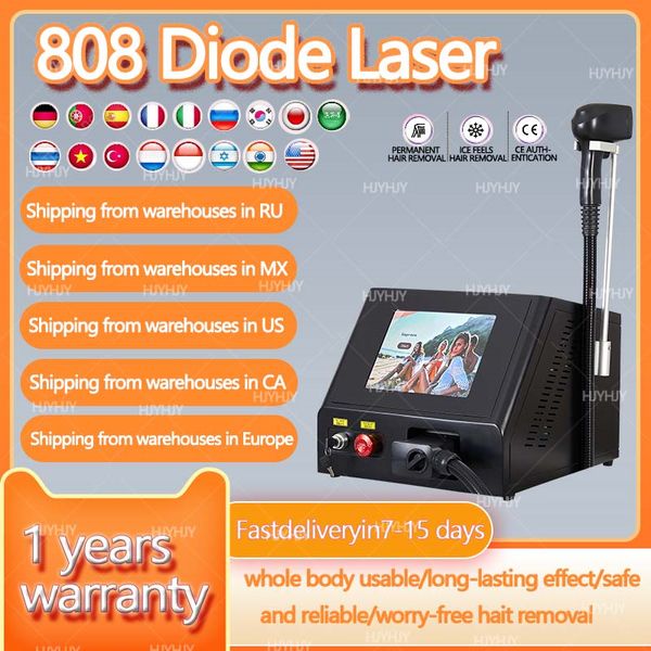 2024 profissional diodo laser remoção do cabelo resfriamento handle808nm 755nm 1064nm 3 comprimento de onda gelo platina laser equipamento da beleza