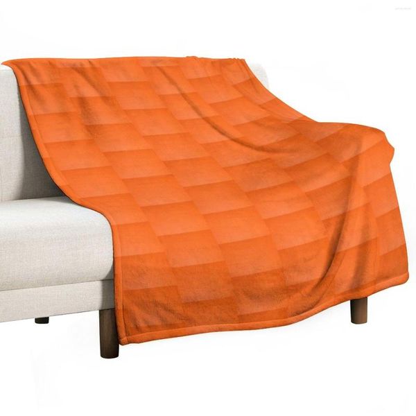 Coperte Arancione Coperta da tiro Biancheria da letto estiva per divano Soffice termico