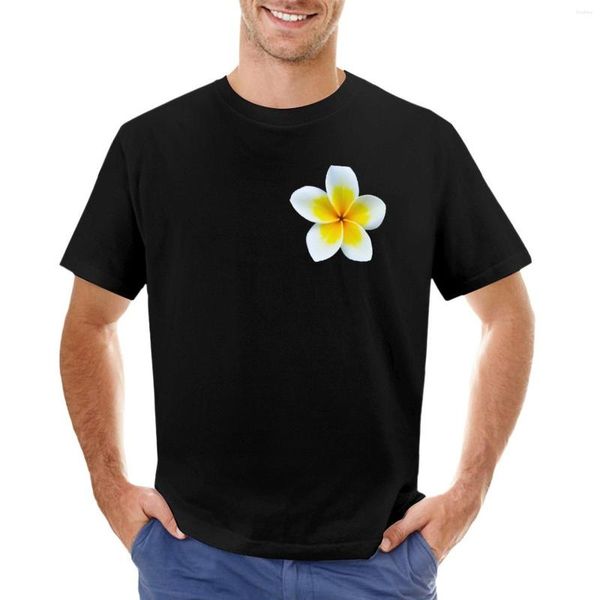 Canotte da uomo T-shirt Plumeria gialla All Over T-shirt personalizzate Sweat Shirt Ragazzi T-shirt con stampa animalier per uomo Cotone