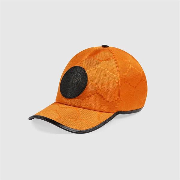 Berretti da baseball aderenti da uomo Designer di moda arancione Cappelli da donna Coppia casual Lettere classiche Cappelli di design di lusso2760