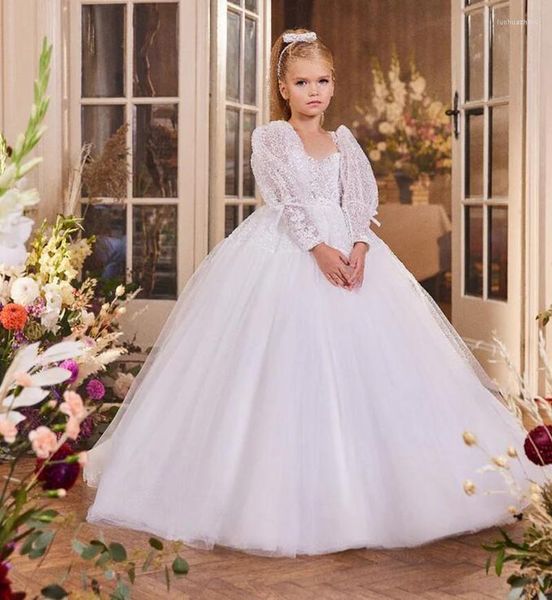 Abiti da ragazza Abito da ballo Abito a fiori per festa di nozze Personalizzato Compleanno per bambini Principessa Prima comunione Taglia 1-16 anni