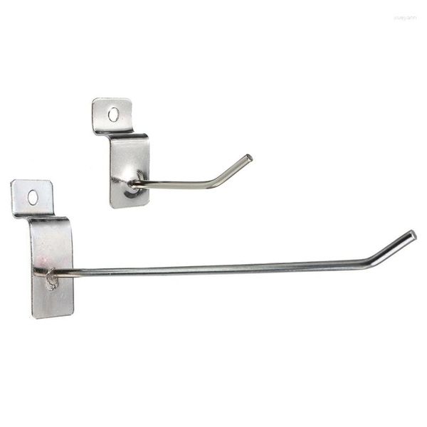 Conjunto de acessórios de banho 50 Pcs Slatwall Único Gancho Pin Shop Display Montagem Prong Hanger 25 50mm 150mm