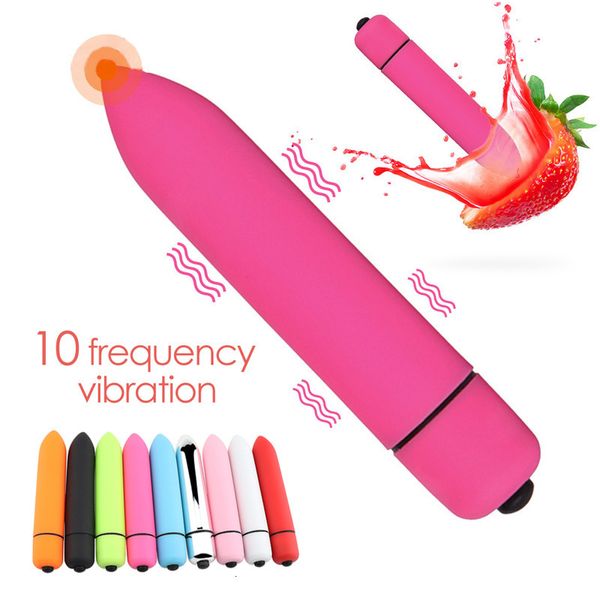 Vibratori 1 pz Palline vaginali Vibranti Uovo d'amore Mini vibratore proiettile Punto G Dildo Giocattoli sessuali per donne Stimolatore clitoride anale impermeabile 230925