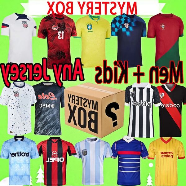 MYSTERY BOX Fußballtrikot-Ausverkaufsangebot, jede Saison, thailändische Qualitäts-Fußballtrikots, alle neuen Trikots, Blindboxen 0925, beste Qualität