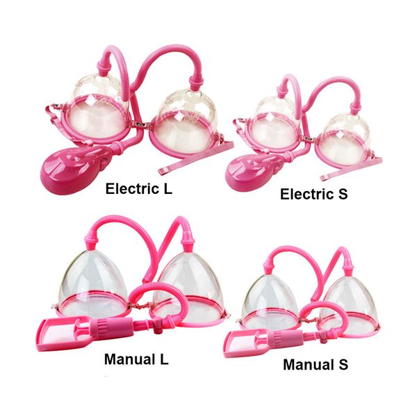 Brinquedos adultos ElectricManual Breast Massager Vacuum Cup Vibrando Ampliar Aumentar Bomba de Otário com Caixa de Varejo 230925